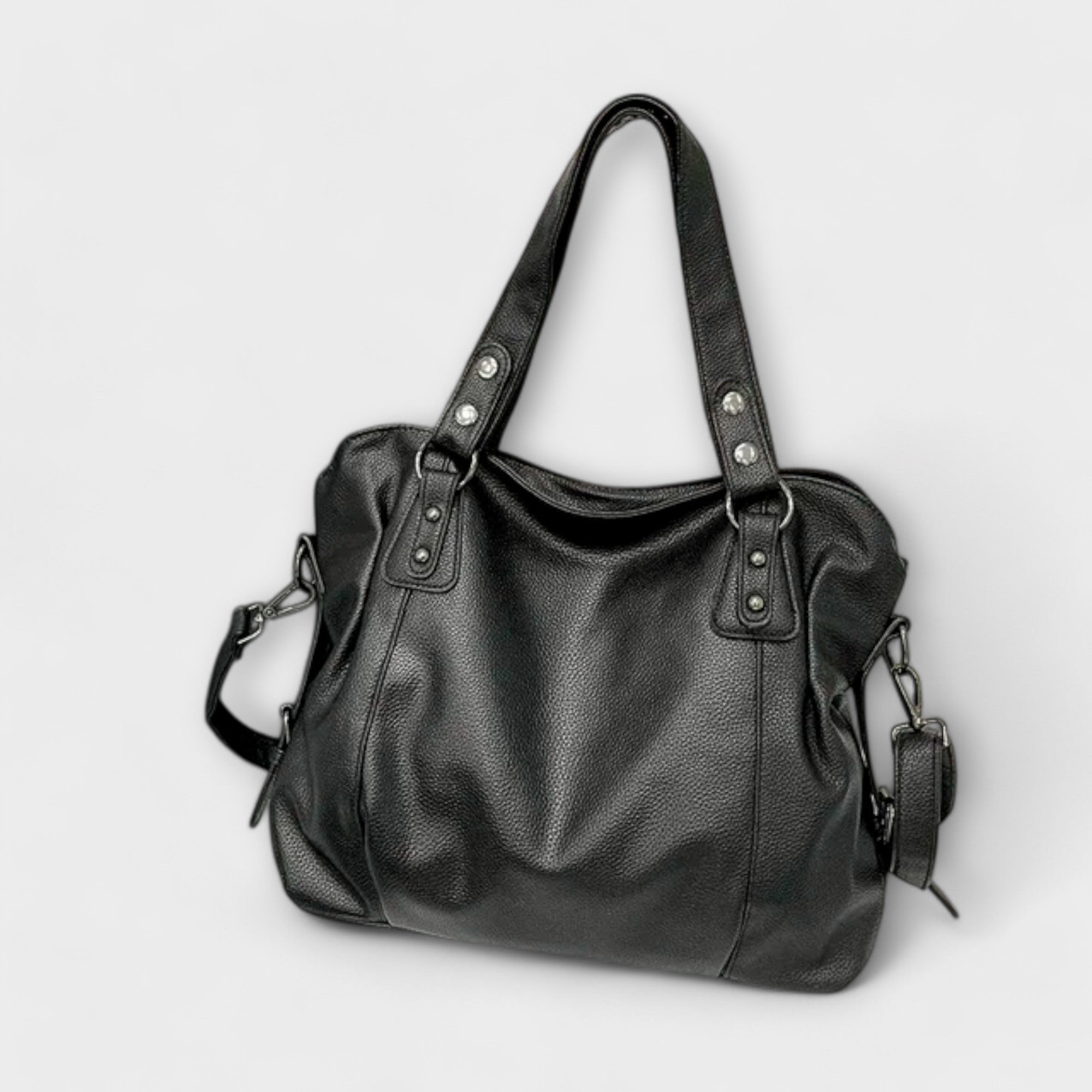 Women’s Spacious Vegan Leather Shoulder Bag with Adjustable Strap 5
