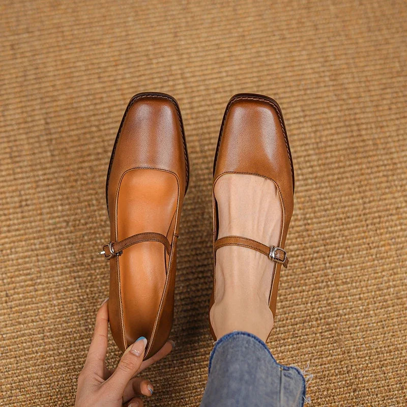 Women’s Spring Block Heel Shoes Elegant Strap Design 2