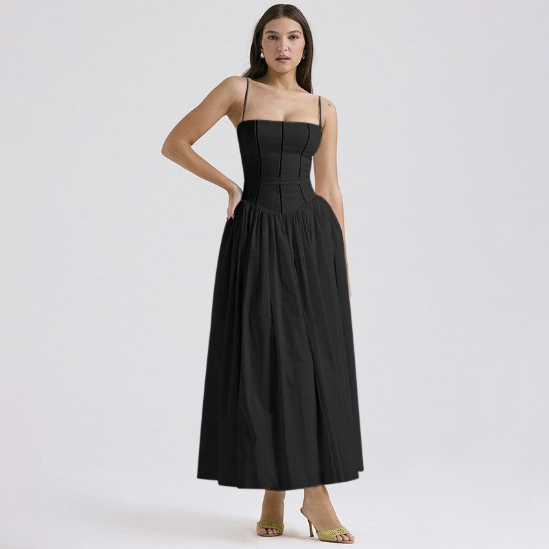 Women’s Strapless Midi Dress Elegant Pleated Design for Weddings 10