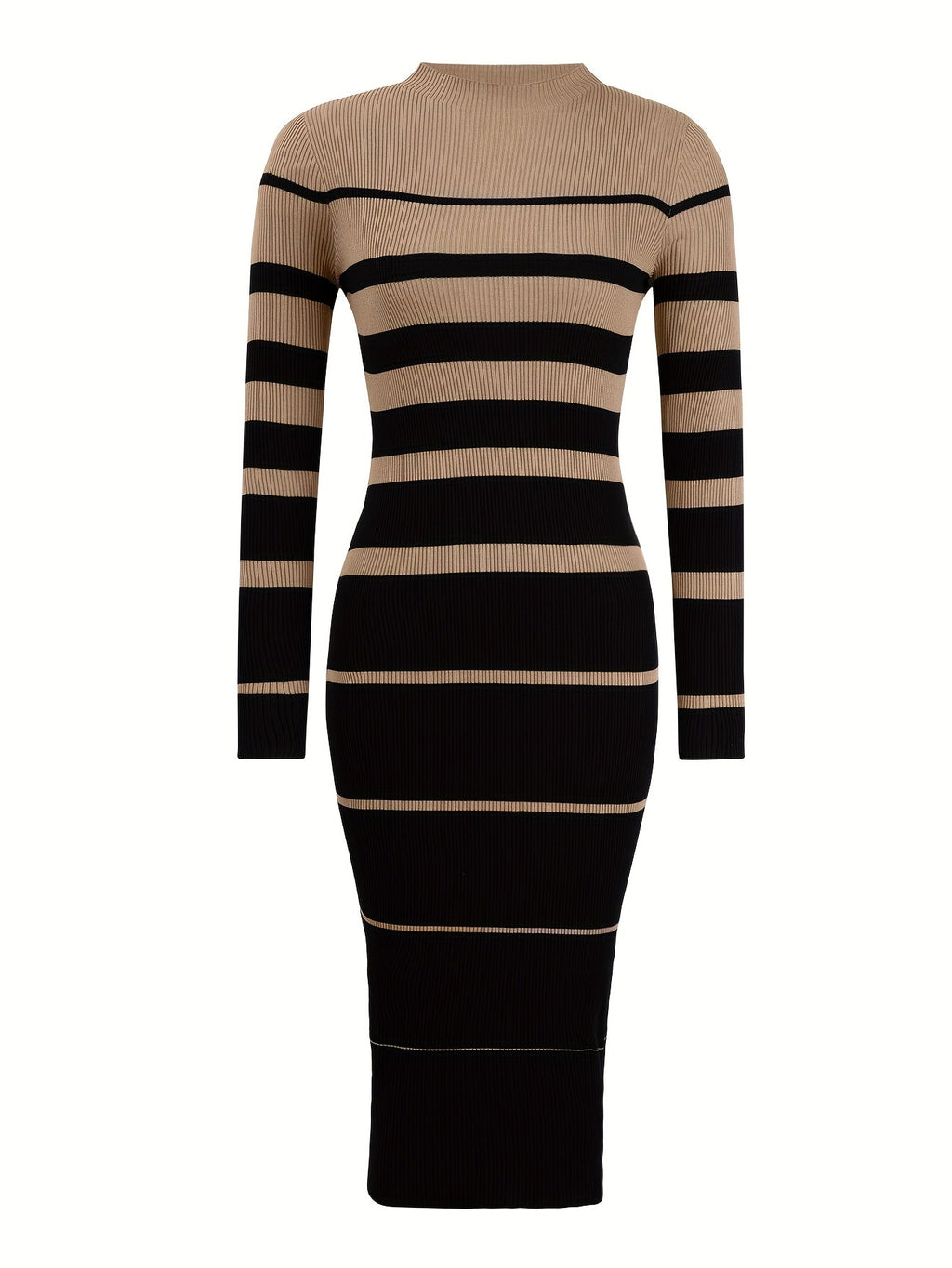 Women’s Striped Sweater Dress Refined Fit and Comfort 5