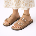 Women’s Summer Sandals Adjustable Double Buckle Design 0