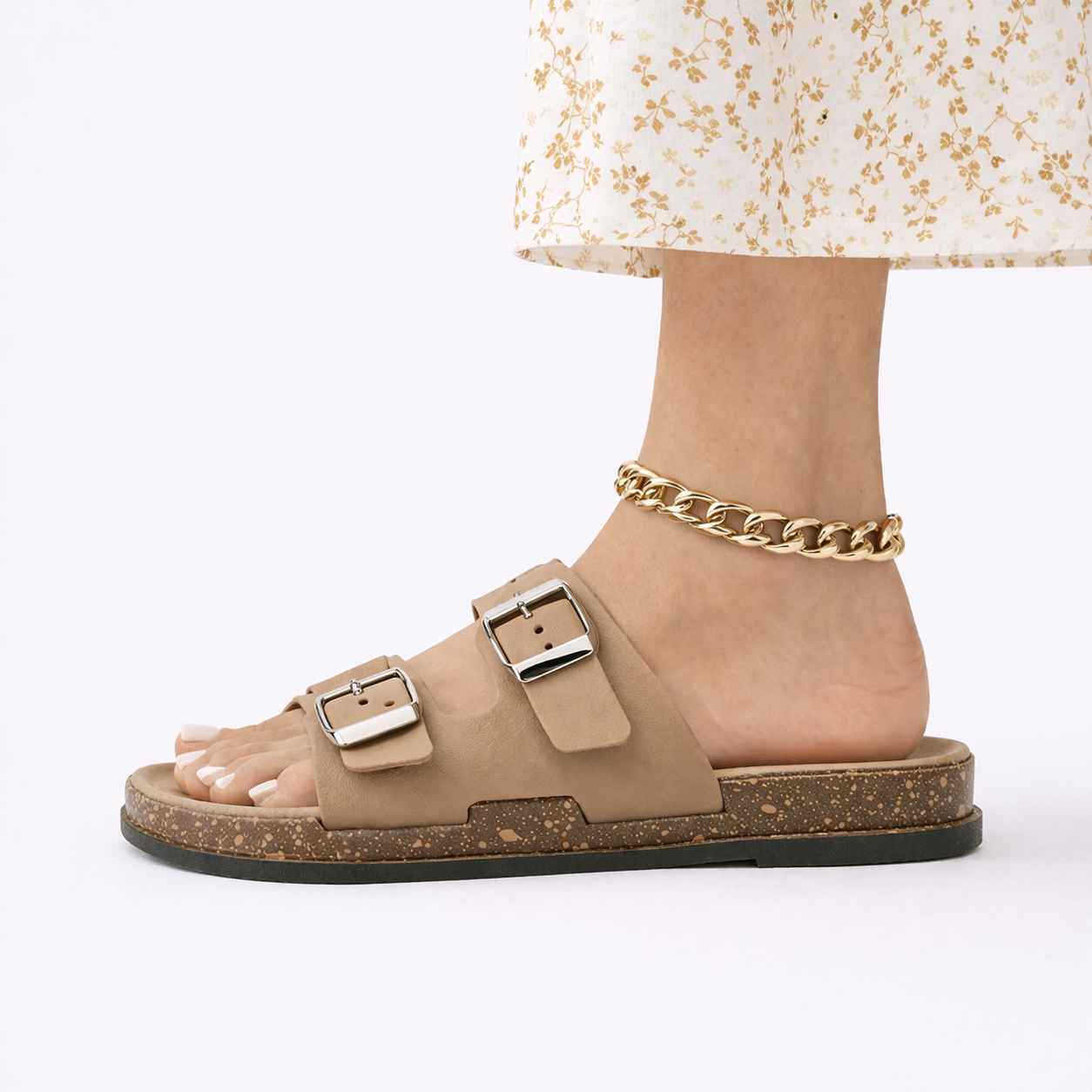 Women’s Summer Sandals Adjustable Double Buckle Design 1