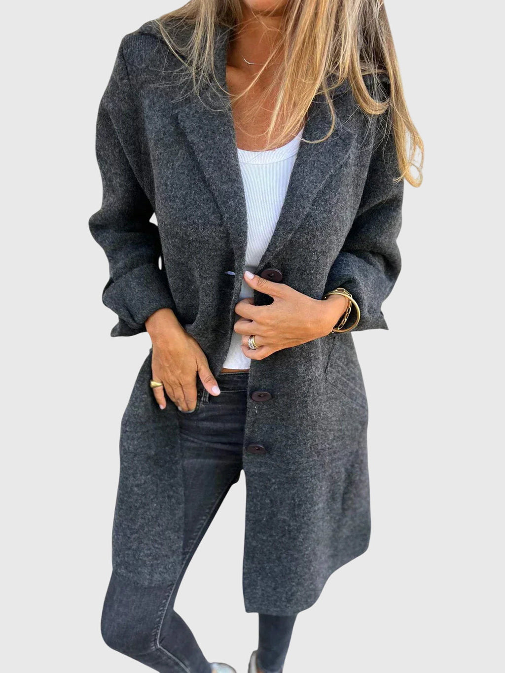 Women’s Tailored Blazer Classic Button Design 3