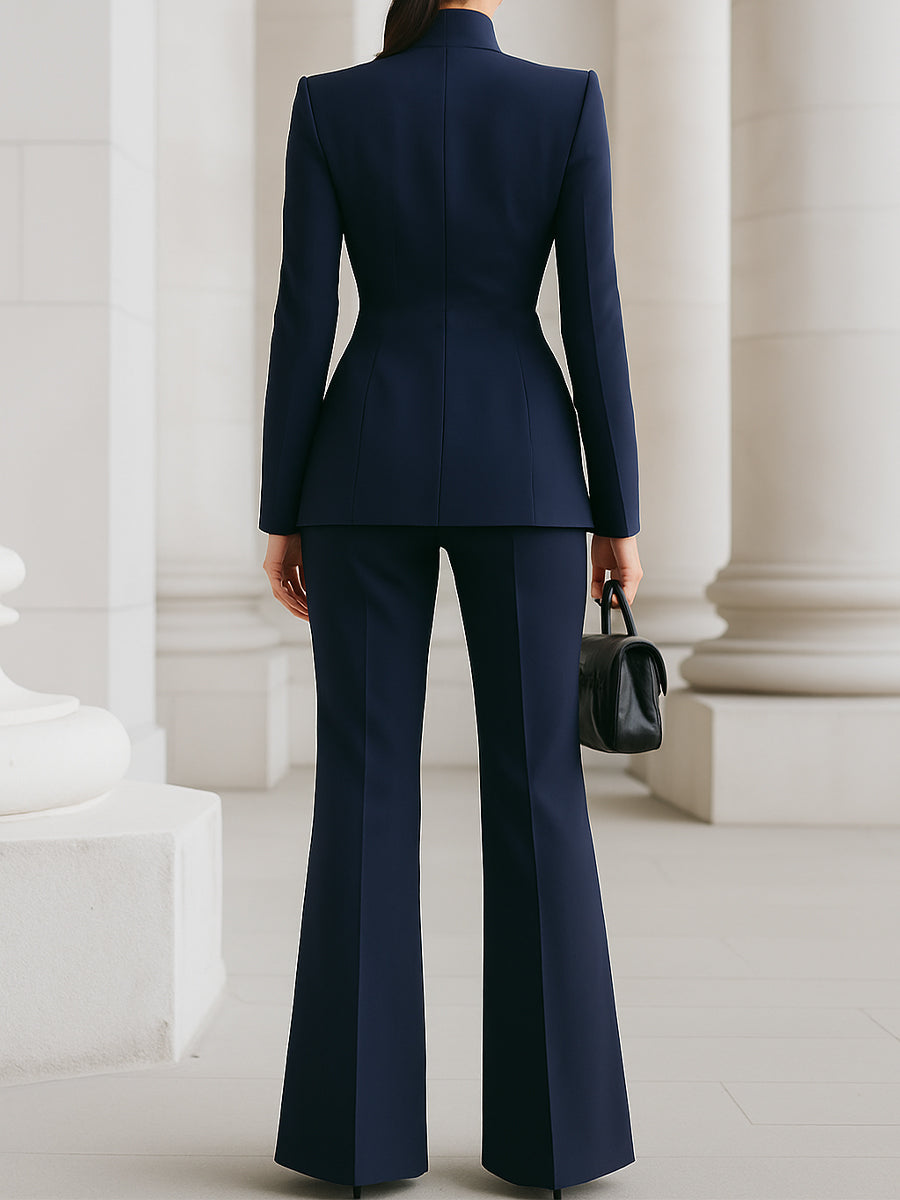Women’s Tailored Blazer and Trouser Suit Set Elegant Design 7