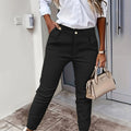 Women’s Tailored Slim-Fit Trousers Elegant Style for Everyday Wear 0