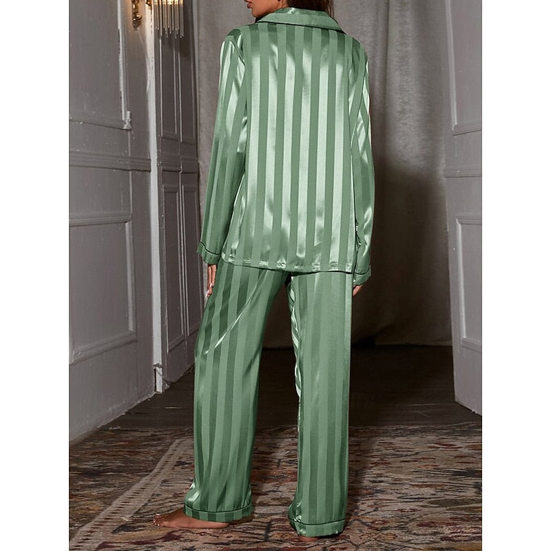 Women’s Two-Piece Long-Sleeve Lounge Set Elegant Comfort 7