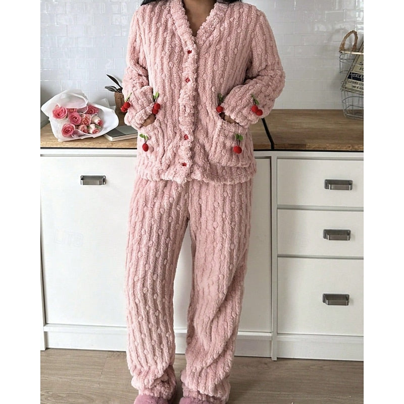 Women’s Two-Piece Lounge Set Soft Cozy Design 1