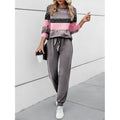 Women’s Two-Piece Set Relaxed Fit Color Block Design 0