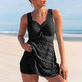Women’s Two-Piece Tankini Set Flattering Sweetheart Design 0