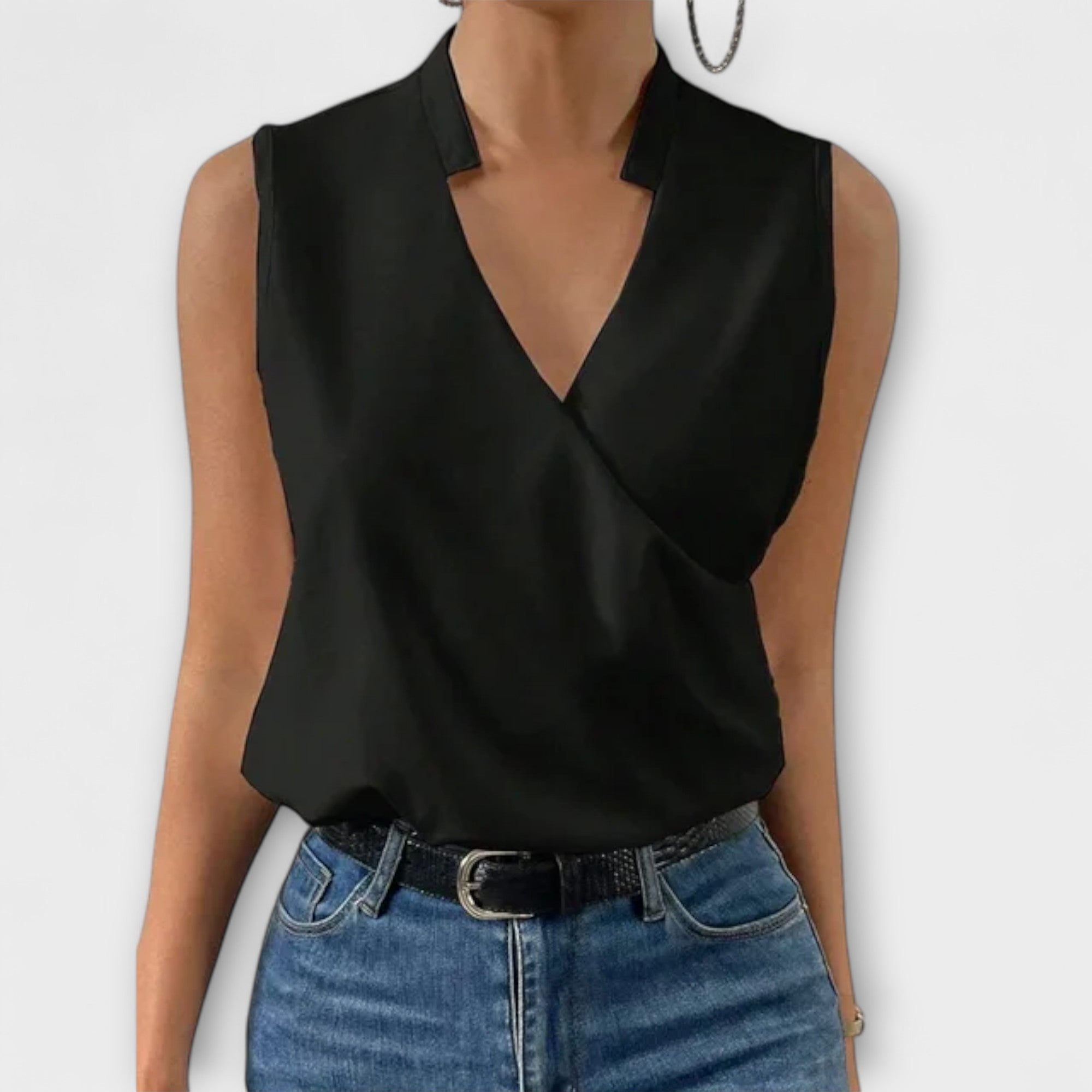 Women’s V-Neck Top Lightweight Summer Style 5