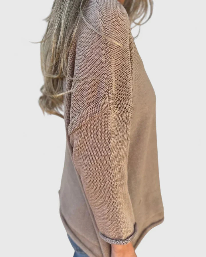 Women’s V-Neck Top with Pockets Lightweight Casual Style 2