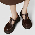 Women’s Vintage-Inspired Platform T-Strap Casual Shoes 0