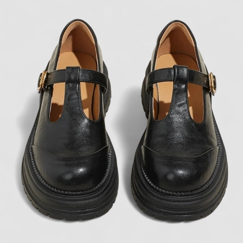 Women’s Vintage-Inspired Platform T-Strap Casual Shoes 4