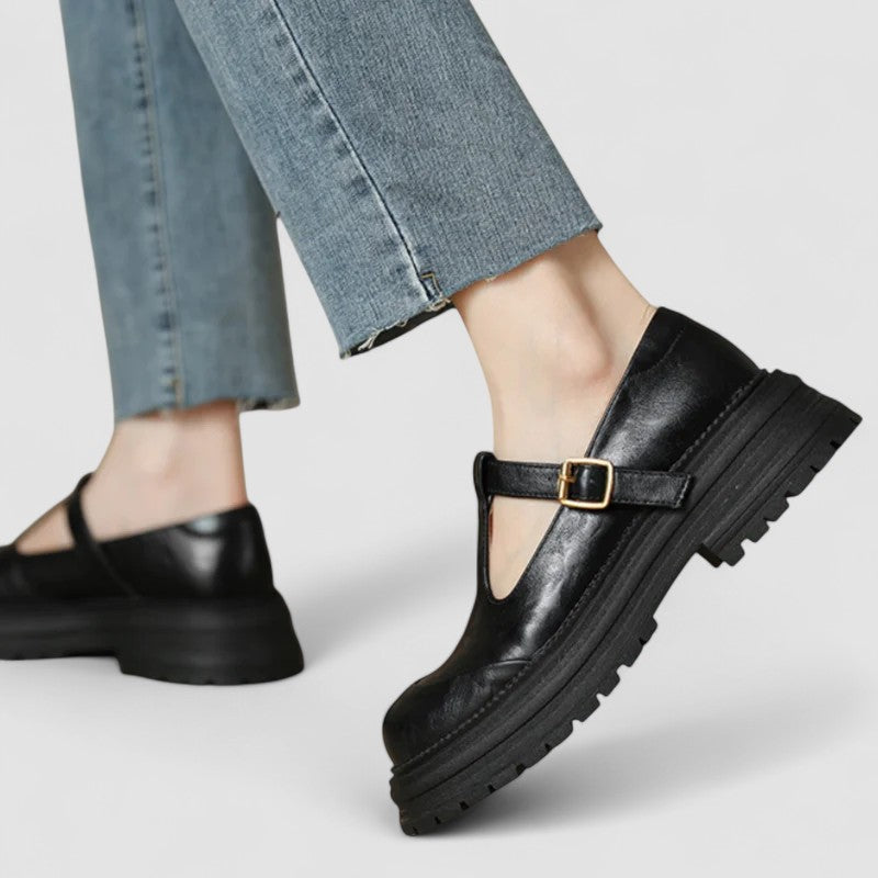 Women’s Vintage-Inspired Platform T-Strap Casual Shoes 5