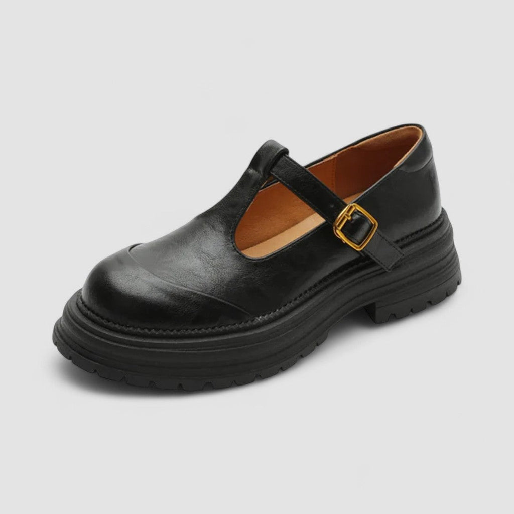 Women’s Vintage-Inspired Platform T-Strap Casual Shoes 6