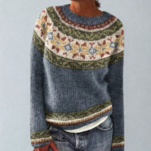 Women’s Vintage Style Comfortable Sweater Elegant Retro Design 2
