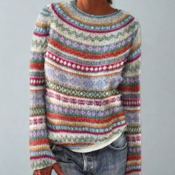 Women’s Vintage Style Comfortable Sweater Elegant Retro Design 3