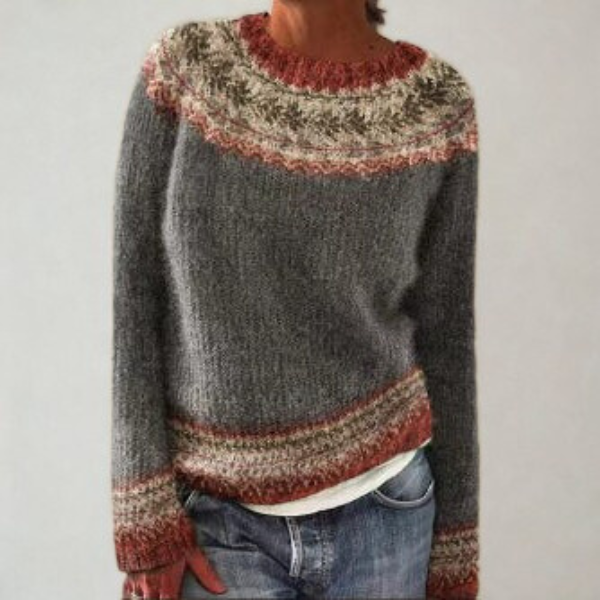 Women’s Vintage Style Comfortable Sweater Elegant Retro Design 4