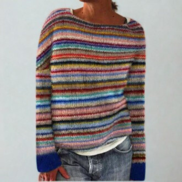 Women’s Vintage Style Comfortable Sweater Elegant Retro Design 5