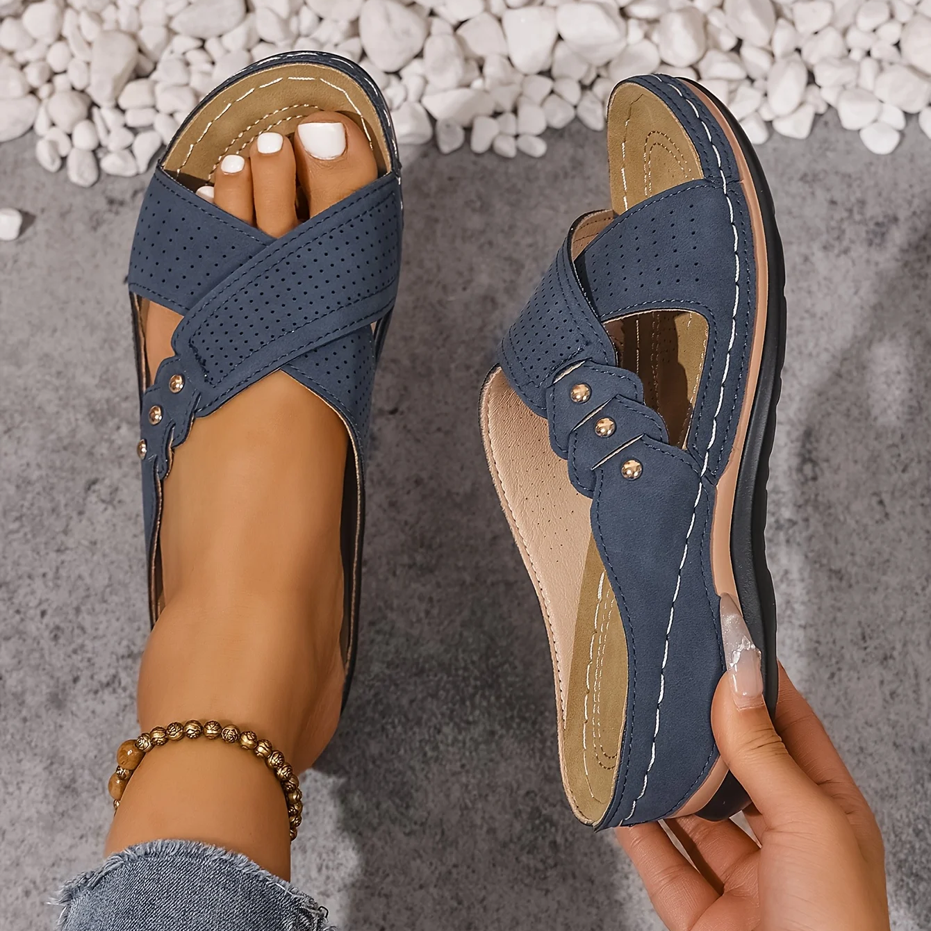 Women’s Wedge Sandals Lightweight Supportive Summer Style 0