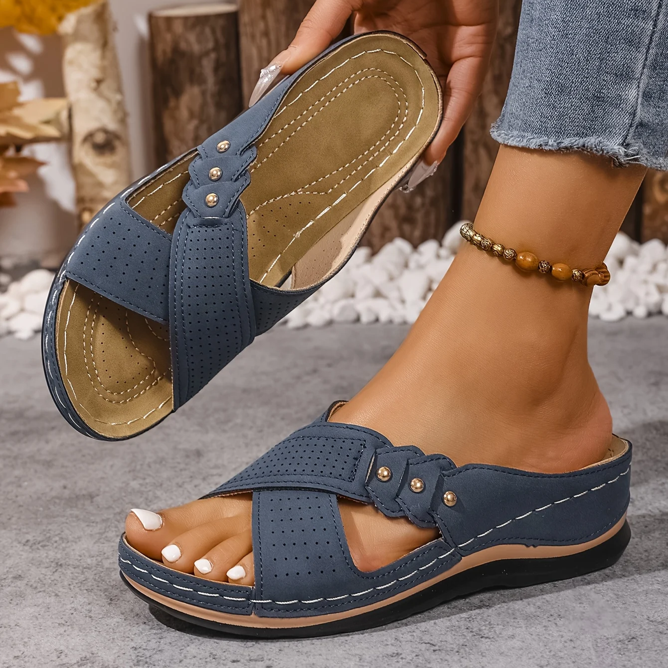 Women’s Wedge Sandals Lightweight Supportive Summer Style 1