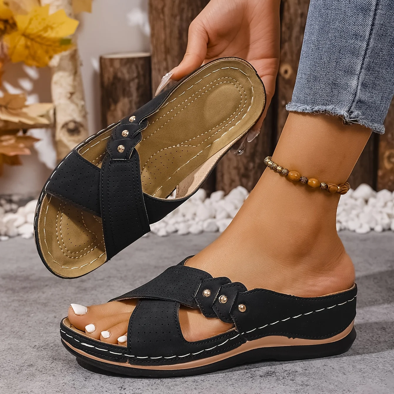 Women’s Wedge Sandals Lightweight Supportive Summer Style 8