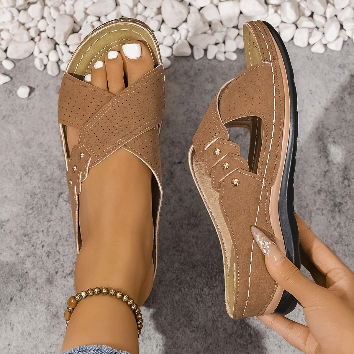 Women’s Wedge Sandals Lightweight Supportive Summer Style 9