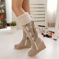 Women’s Wedge Winter Boots Cozy Fur Lining for Stylish Cold Weather 0