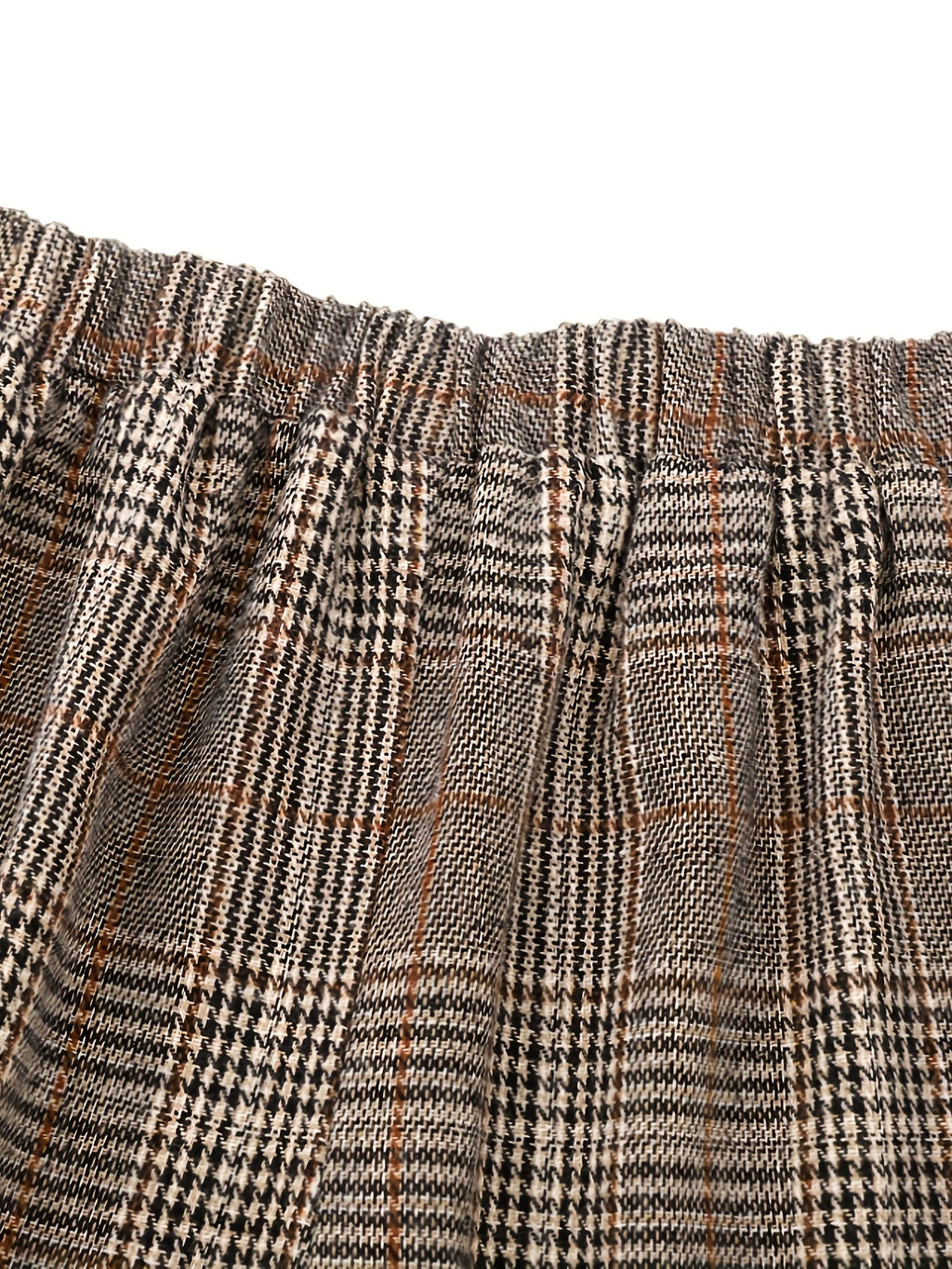 Women’s Wide-Leg Plaid Trousers High Waist Design 4