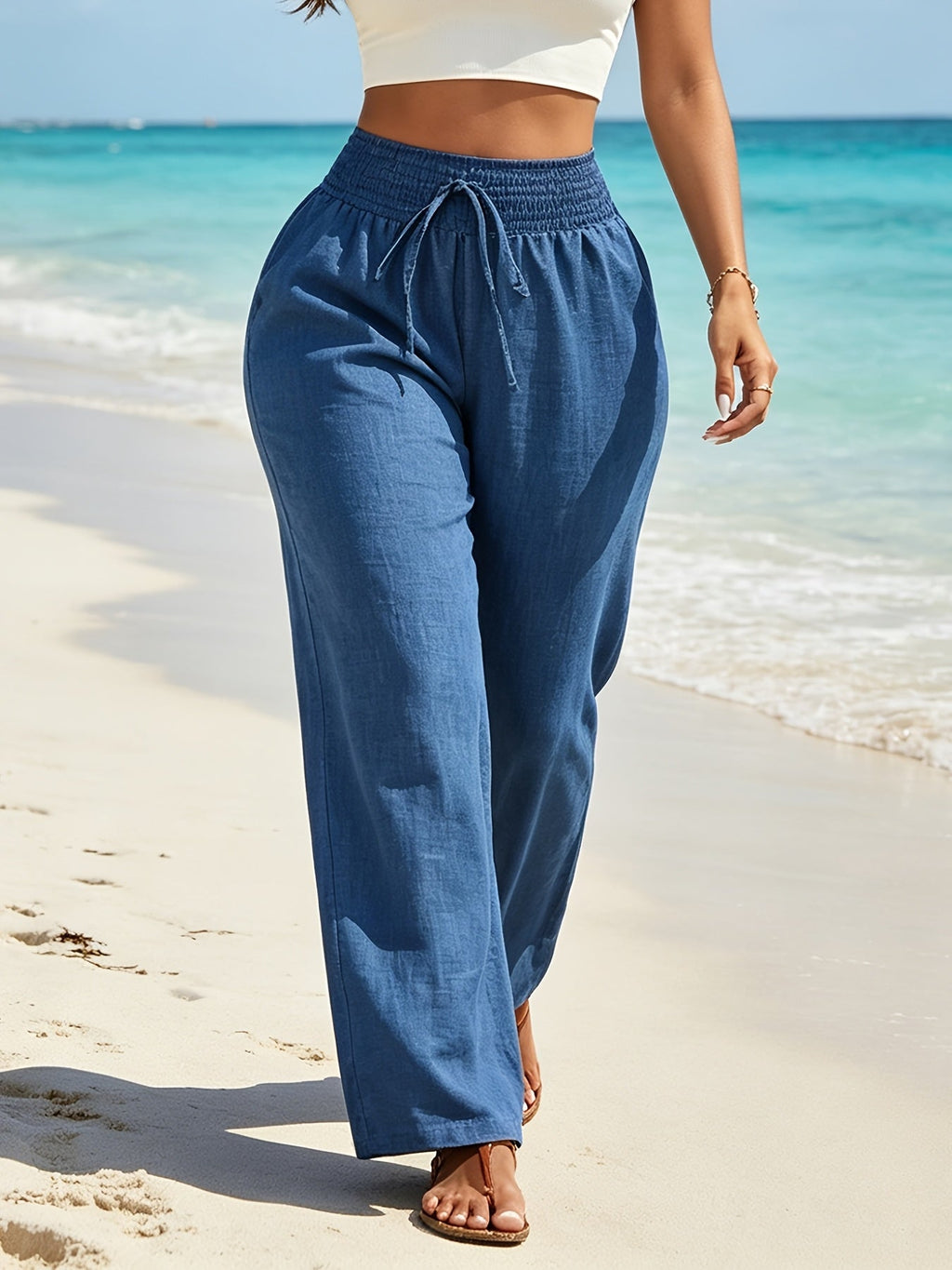Women’s Wide-Leg Trousers High Waist Relaxed Fit 1