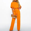 Women’s Wide Leg Jumpsuit Relaxed Fit with Adjustable Belt 0