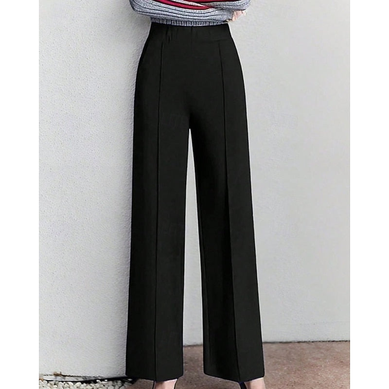 Women’s Wide Leg Pants High Waist Tailored Style 0
