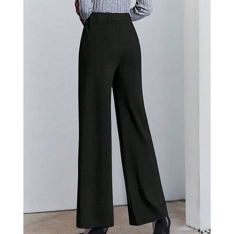 Women’s Wide Leg Pants High Waist Tailored Style 2