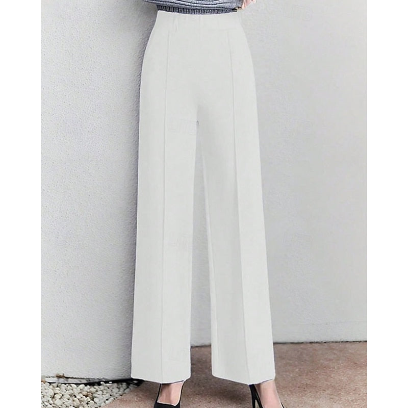 Women’s Wide Leg Pants High Waist Tailored Style 5