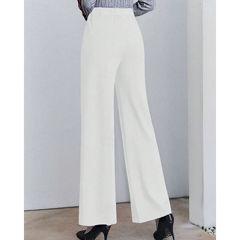 Women’s Wide Leg Pants High Waist Tailored Style 6