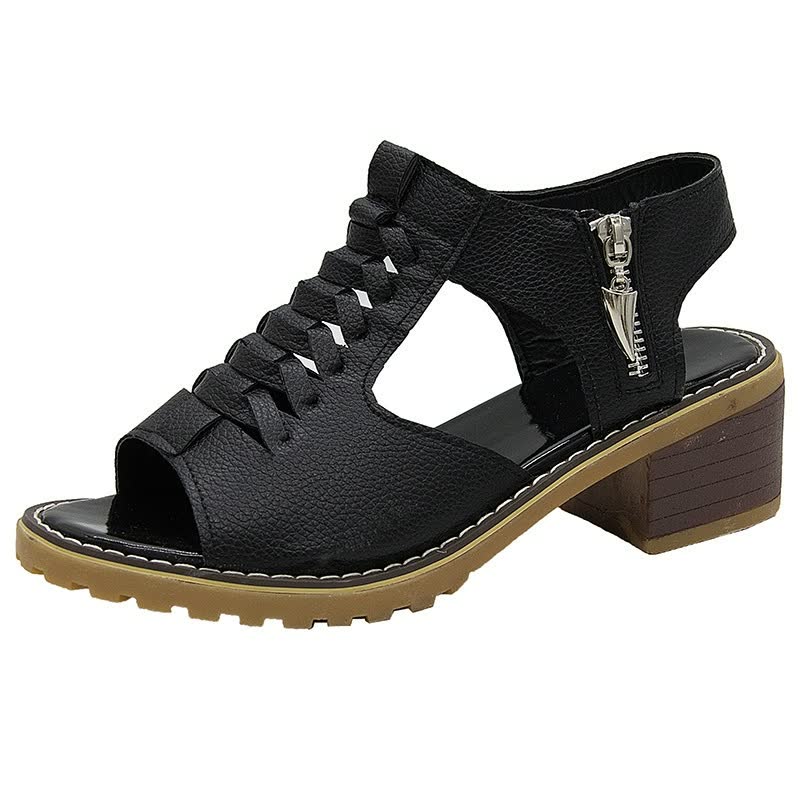 Women’s Woven Block Heel Sandals Comfortable Summer Style 2