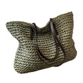 Women’s Woven Tote Bag Stylish Design for Work and Beach 0