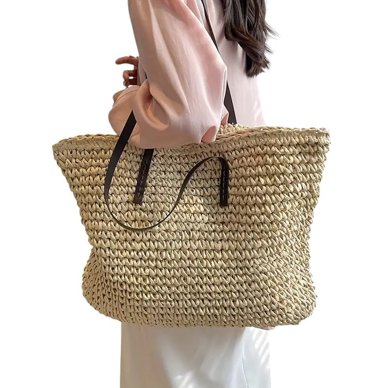 Women’s Woven Tote Bag Stylish Design for Work and Beach 7