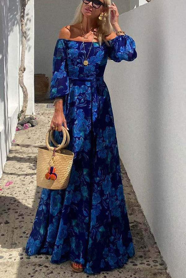 Emily | Floral Off-Shoulder Maxi Dress