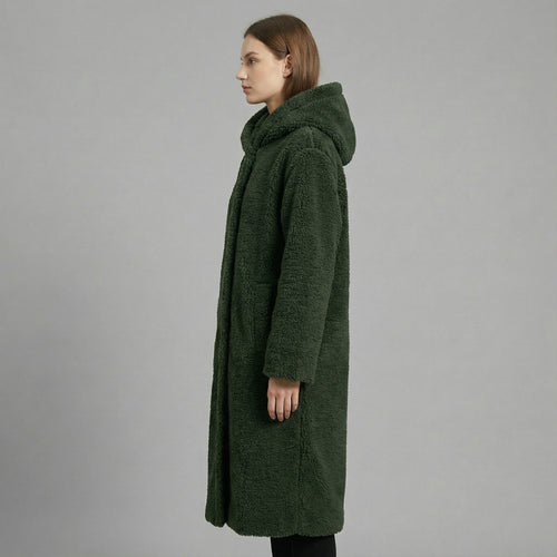 Classic Winter Coat with Hooded Design